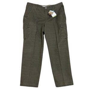 Columbia Omni Shield Men's Size 42x33 Canvas Cargo Pants Dark Tundra NWT